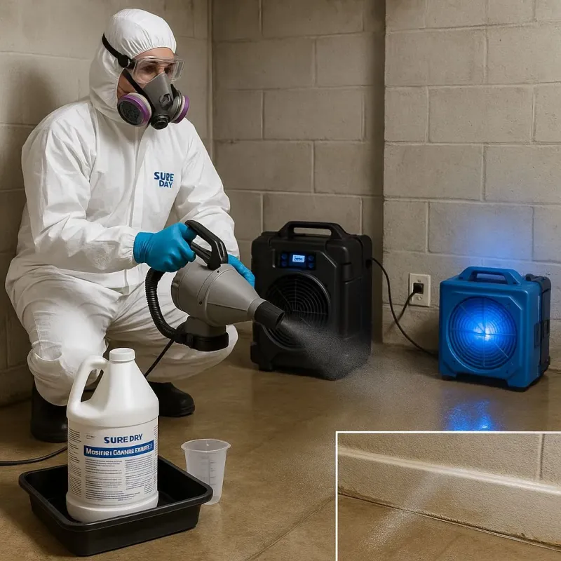 Sanitization and Odor Removal process in Quinebaug, CT